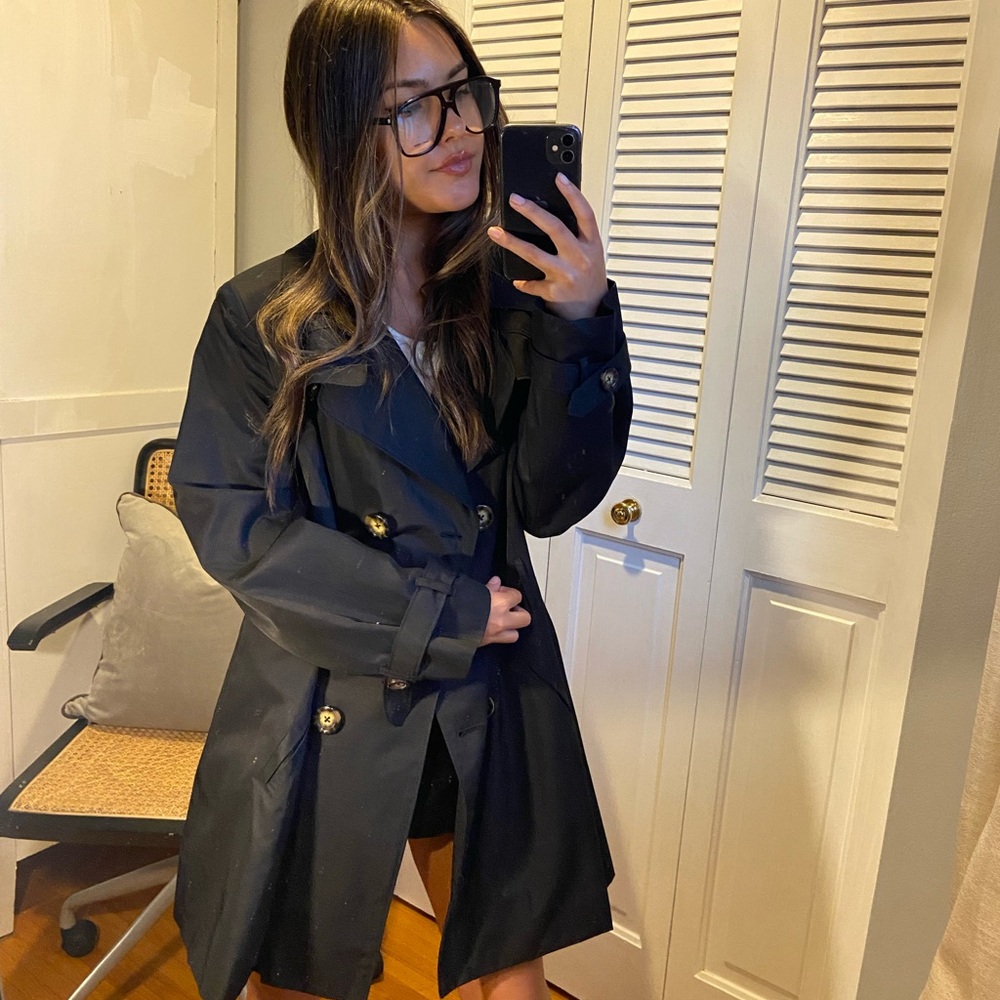 Weatherproof Black Trench Coat